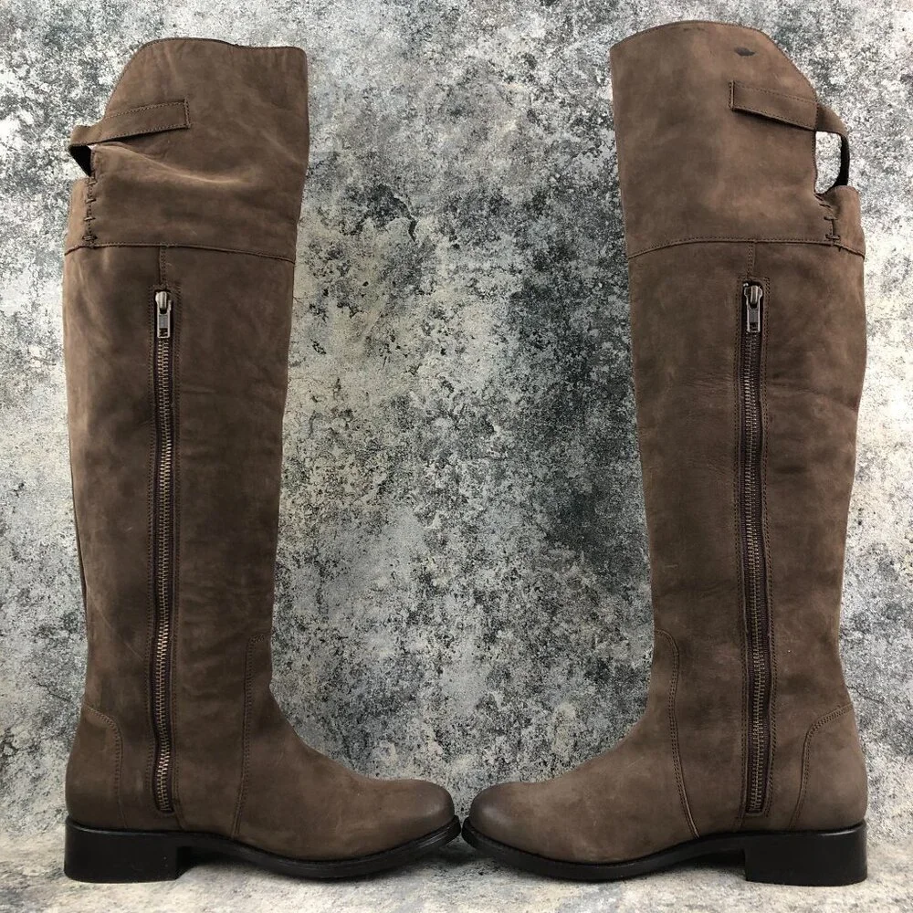 DV Dolce Vita Women's Size 6 Brown Leather Over The Knee OTK Tall Boots